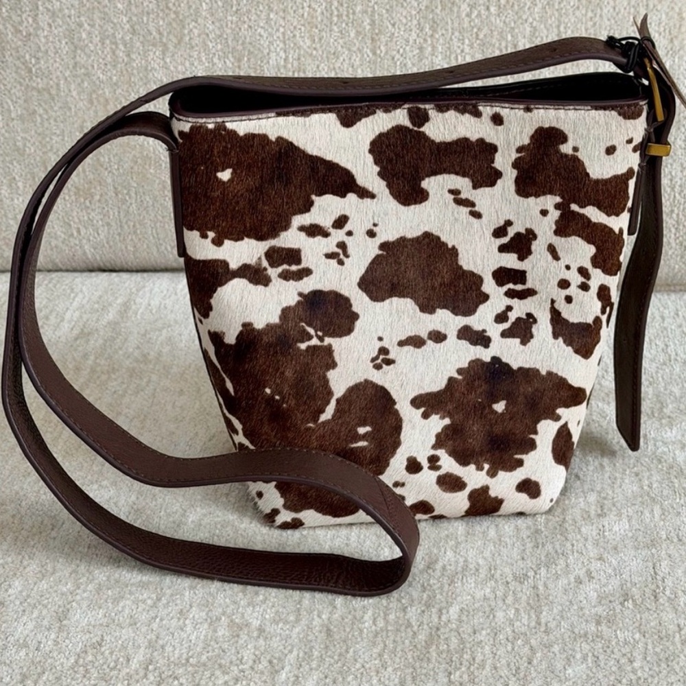 Margot New York Kaye Mini Bucket Crossbody Cowhide Shoulder Bag